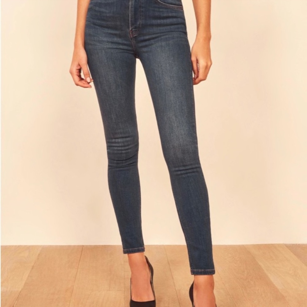 NWT Reformation Harper High Rise Skinny Jean